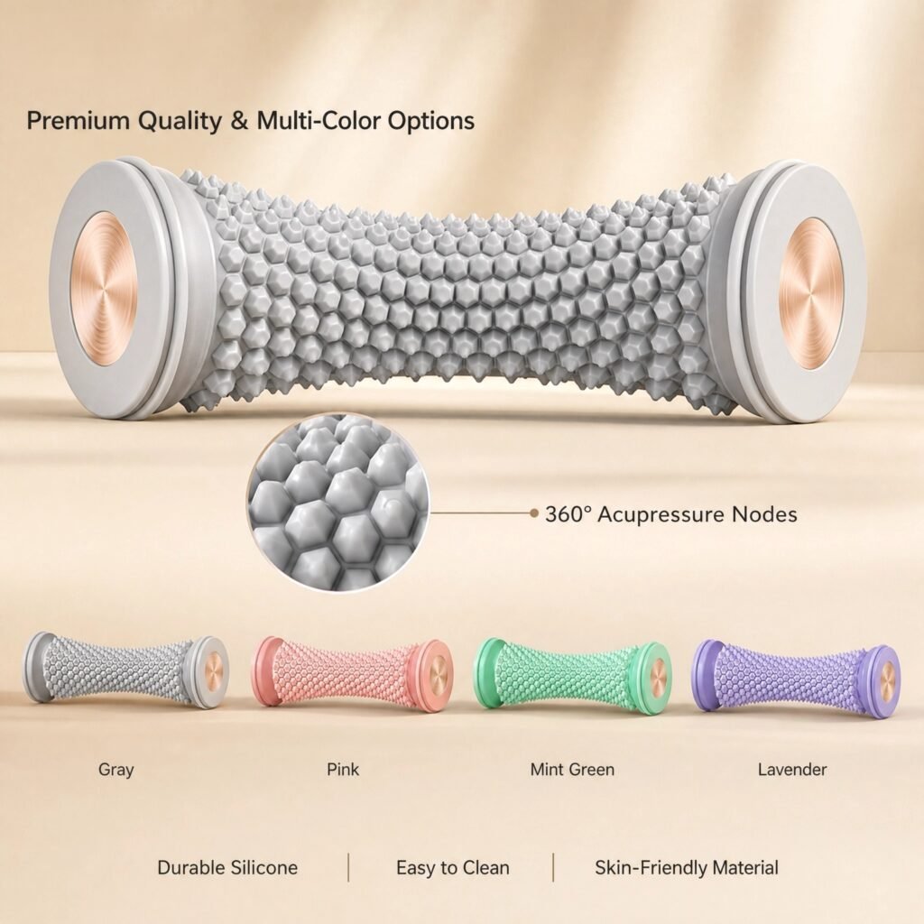 Foot Massage Roller · Deep Tissue Relief · Everyday Foot Comfort · Arch Support · Acupressure