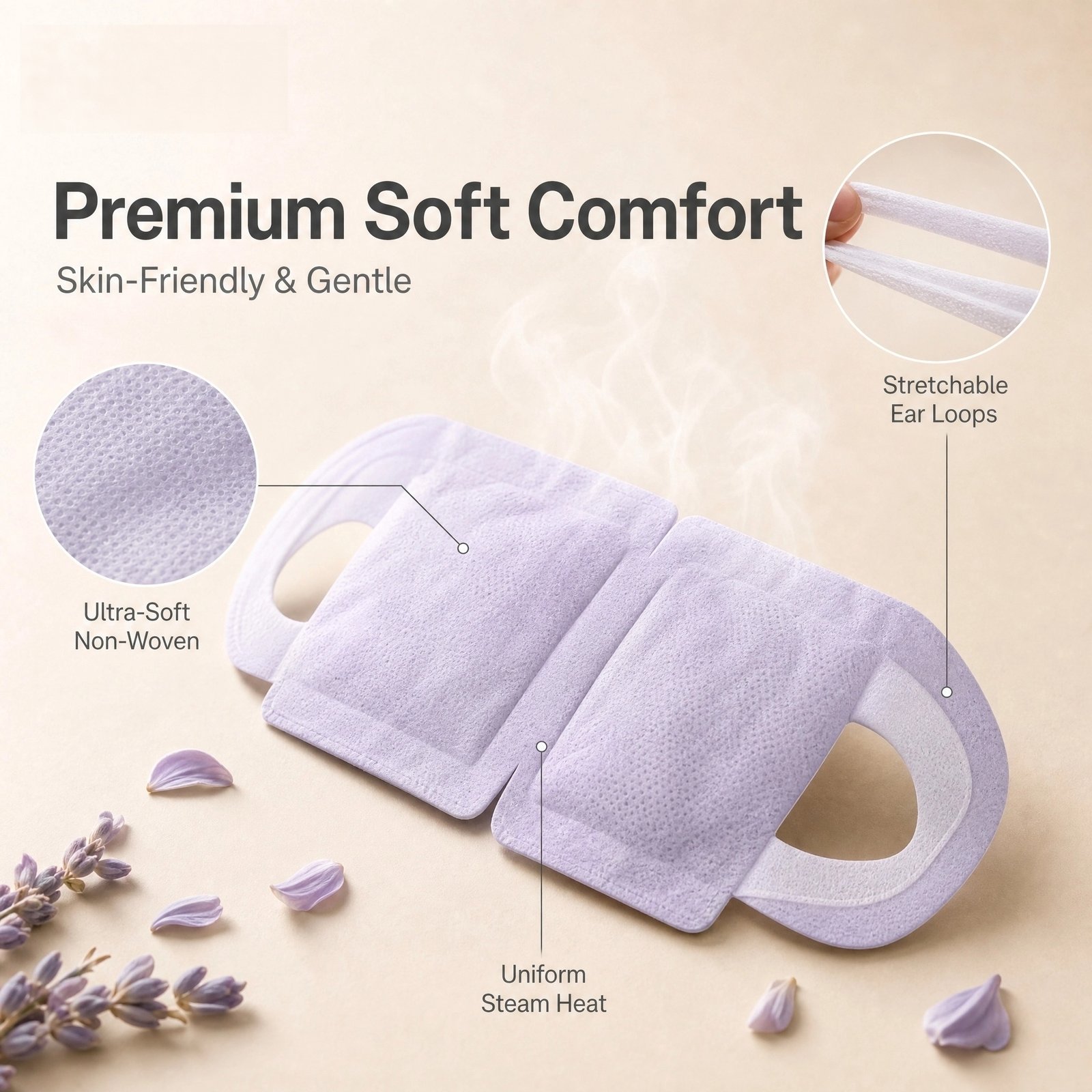 43°C Steam Eye Mask · 10‑Pack · Constant Warmth · Soothes Eye Fatigue · Portable · Multi‑Scent - Image 4